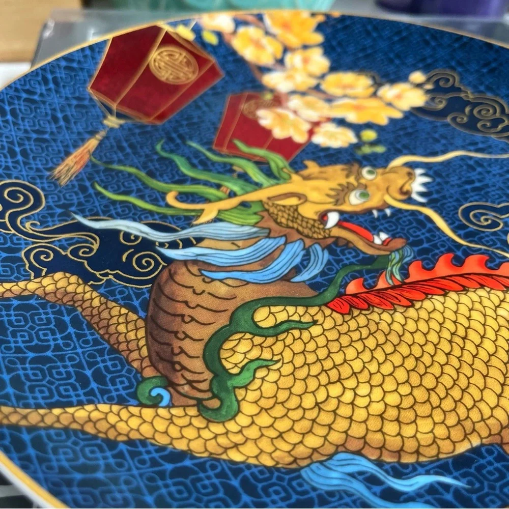 Williams Sonoma Lunar New Year Dragon Horse Salad Plate